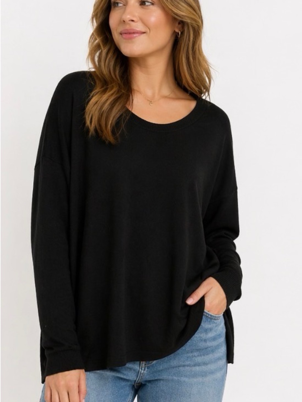 GAP Black Crewneck Sweater